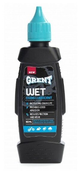 GRENT Wet Lube Цепная велосмазка для влажной погоды 60 мл