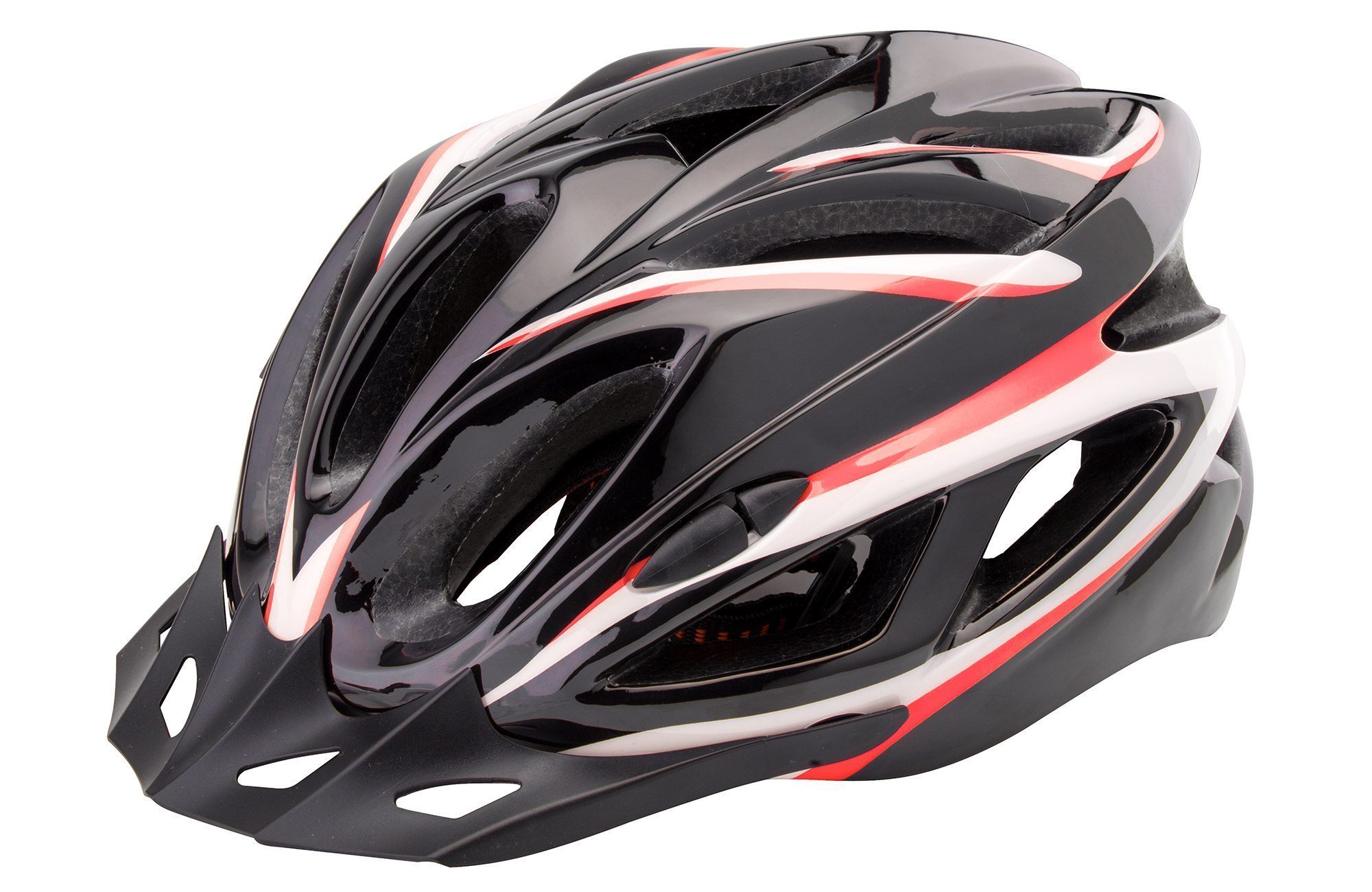 Шлем FSD-HL022 черный с красными полосами р.L(58-60)