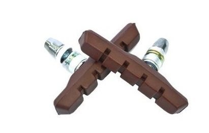 Тормозные колодки, изг. согласно стандарту EN14766/SGS/REACH, пара, коричневые, инд.упаковка